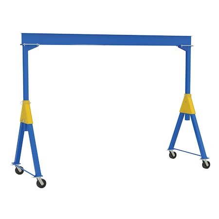 Vestil Fixed Ht. Stl Gantry Crane, 6K, 15Ft Kd FHSN-6-15